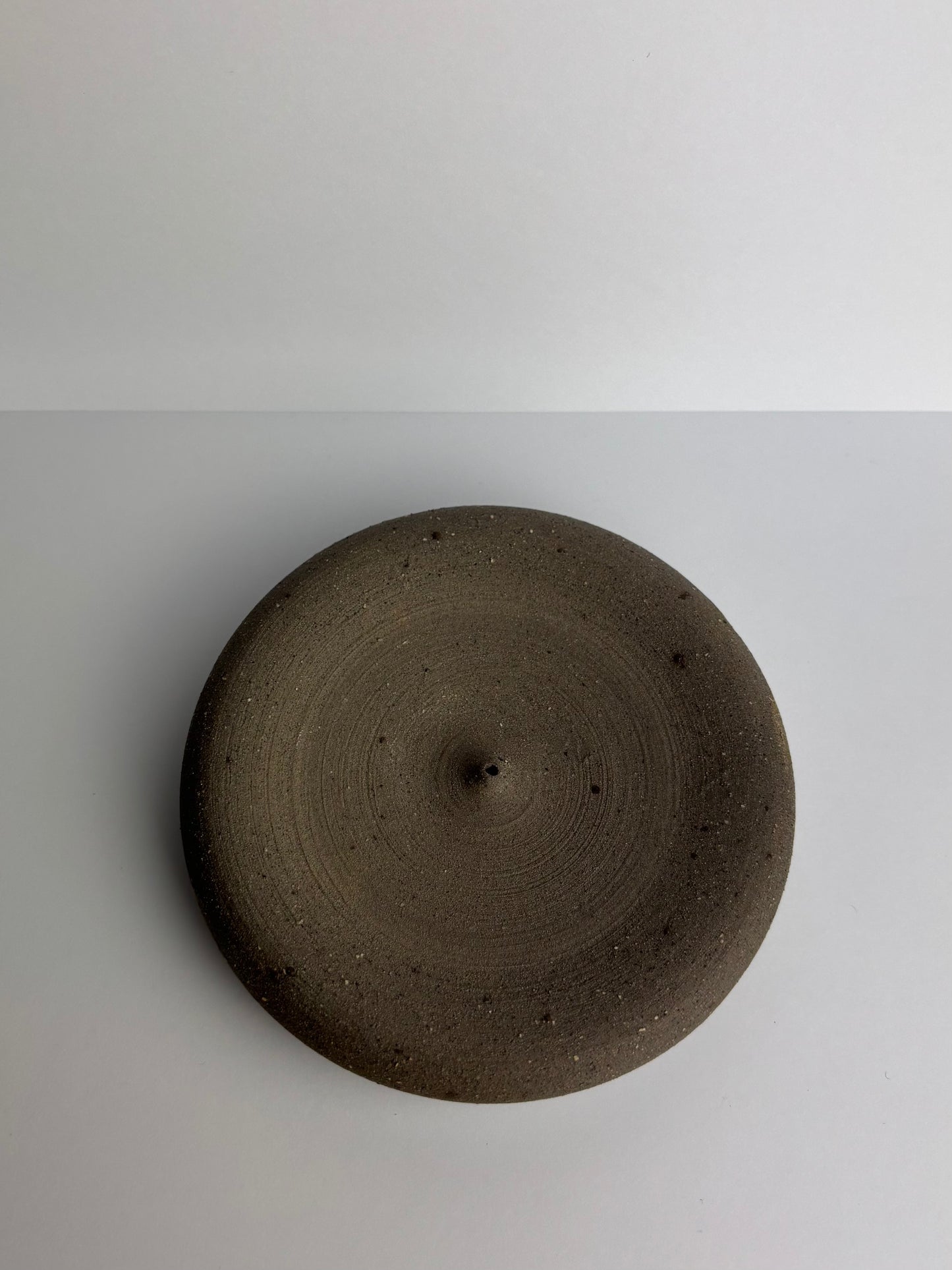 Incense holder small - Grey speckled clay