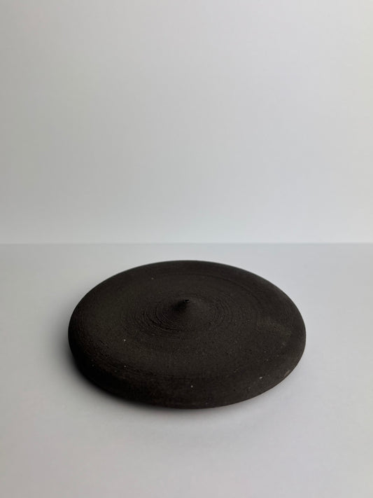 Incense holder small - Black clay