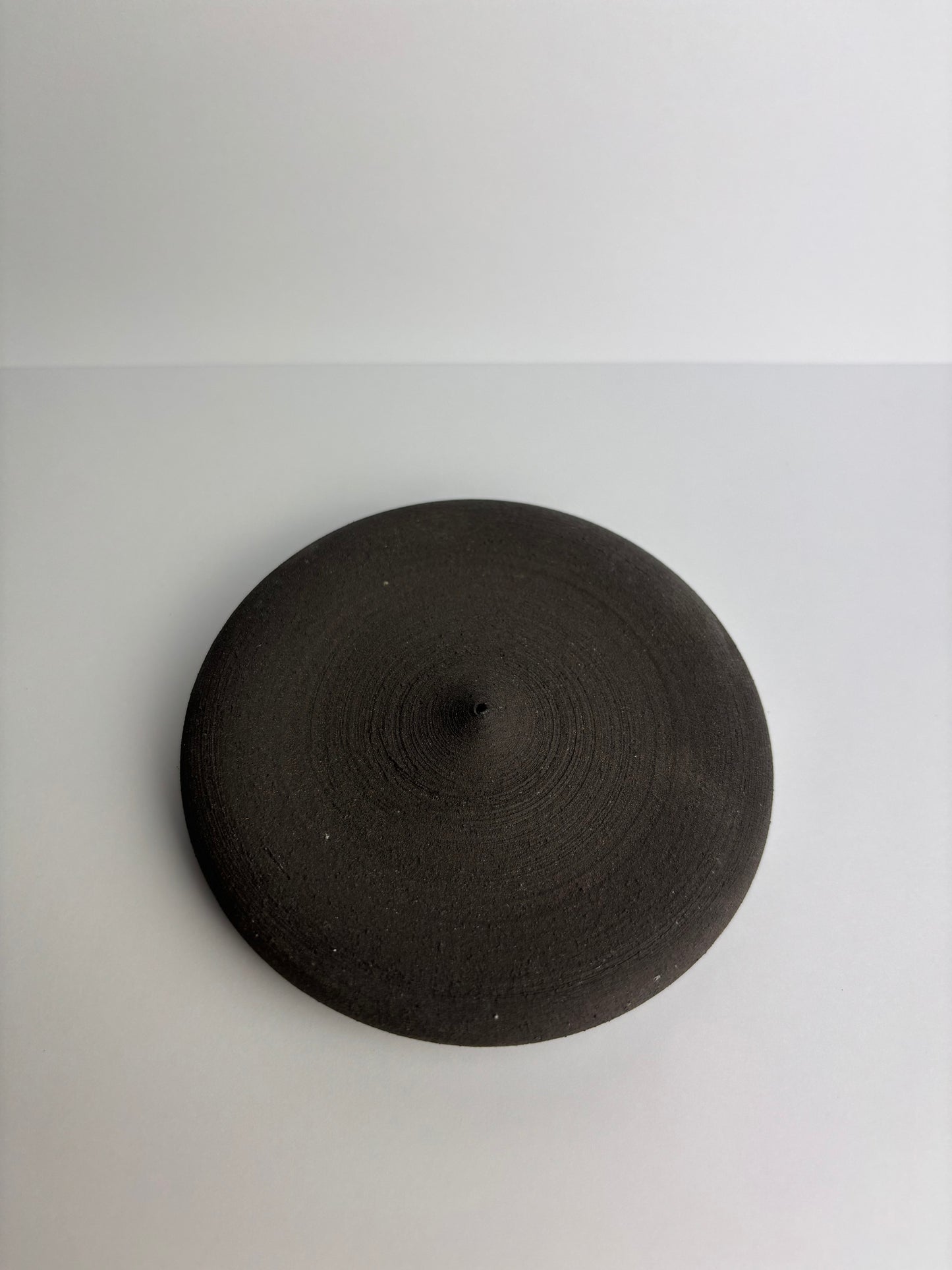 Incense holder small - Black clay